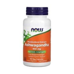 ashwagandha 450mg now foods 90 capsulas estoque no brasil